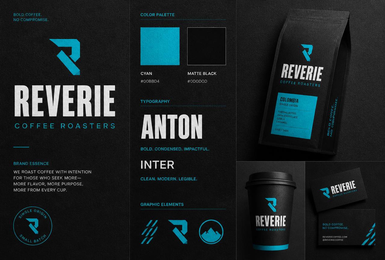 Norr & Vale brand identity board